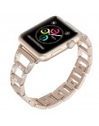 Diament pasek na pasek do apple watch 44mm/38mm apple watch 4/3/2/1 iwatch 42mm /40mm Link bransoletka pasek ze stali nierdzewne