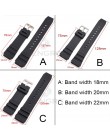 18mm 20mm 22mm Watchband czarna guma Sport nadgarstek mężczyźni silikonowy wojskowy nurkowanie pasek do zegarka dla casio g-shoc