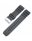 18mm 20mm 22mm Watchband czarna guma Sport nadgarstek mężczyźni silikonowy wojskowy nurkowanie pasek do zegarka dla casio g-shoc