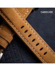 Carouse ręcznie szalony skóry wołowej pasek do zegarków dla pasek do apple watch serii 5/4/3/2 42mm 38mm skórzane sportowe pasek