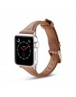 Slim cienki skórzany pasek na pasek do apple watch 44mm 40mm 42mm 38mm pasek do iwatch apple watch 5/4/3/2/1 bransoletka rozrywk