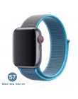 Opaska na Apple Watch seria 3/2/1 38MM 42MM Nylon miękki oddychający pasek zamienny Sport pętla na iwatch seria 4 5 40MM 44MM