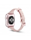 Slim cienki skórzany pasek na pasek do apple watch 44mm 40mm 42mm 38mm pasek do iwatch apple watch 5/4/3/2/1 bransoletka rozrywk