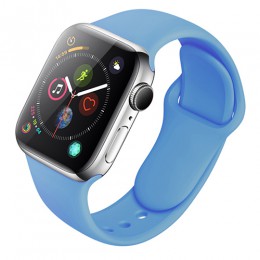 Pasek silikonowy dla Apple obserwować 38mm 42mm bransoletka sportowa gumy pasek do zegarka iwatch 5 4 44mm 40mm do zegarka Apple