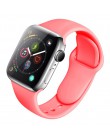 Pasek silikonowy dla Apple obserwować 38mm 42mm bransoletka sportowa gumy pasek do zegarka iwatch 5 4 44mm 40mm do zegarka Apple