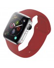 Pasek silikonowy dla Apple obserwować 38mm 42mm bransoletka sportowa gumy pasek do zegarka iwatch 5 4 44mm 40mm do zegarka Apple