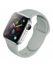 Pasek silikonowy dla Apple obserwować 38mm 42mm bransoletka sportowa gumy pasek do zegarka iwatch 5 4 44mm 40mm do zegarka Apple