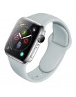 Pasek silikonowy dla Apple obserwować 38mm 42mm bransoletka sportowa gumy pasek do zegarka iwatch 5 4 44mm 40mm do zegarka Apple