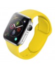 Pasek silikonowy dla Apple obserwować 38mm 42mm bransoletka sportowa gumy pasek do zegarka iwatch 5 4 44mm 40mm do zegarka Apple