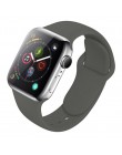 Pasek silikonowy dla Apple obserwować 38mm 42mm bransoletka sportowa gumy pasek do zegarka iwatch 5 4 44mm 40mm do zegarka Apple