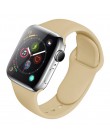 Pasek silikonowy dla Apple obserwować 38mm 42mm bransoletka sportowa gumy pasek do zegarka iwatch 5 4 44mm 40mm do zegarka Apple