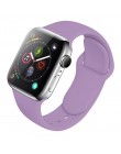 Pasek silikonowy dla Apple obserwować 38mm 42mm bransoletka sportowa gumy pasek do zegarka iwatch 5 4 44mm 40mm do zegarka Apple