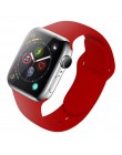 Pasek silikonowy dla Apple obserwować 38mm 42mm bransoletka sportowa gumy pasek do zegarka iwatch 5 4 44mm 40mm do zegarka Apple