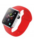 Pasek silikonowy dla Apple obserwować 38mm 42mm bransoletka sportowa gumy pasek do zegarka iwatch 5 4 44mm 40mm do zegarka Apple