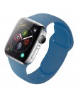 Pasek silikonowy dla Apple obserwować 38mm 42mm bransoletka sportowa gumy pasek do zegarka iwatch 5 4 44mm 40mm do zegarka Apple