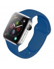 Pasek silikonowy dla Apple obserwować 38mm 42mm bransoletka sportowa gumy pasek do zegarka iwatch 5 4 44mm 40mm do zegarka Apple