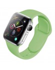 Pasek silikonowy dla Apple obserwować 38mm 42mm bransoletka sportowa gumy pasek do zegarka iwatch 5 4 44mm 40mm do zegarka Apple