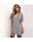 Letnia koszulka damska mini sukienka Choker sukienki z dekoltem w kształcie litery v z krótkim rękawem Casual Sexy Halter Boho s