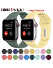 Silikonowy pasek na pasek do apple watch 44mm 42mm iwatch serii 5 4 3 2 1 bransoletka 40mm 38mm pulseira akcesoria do inteligent