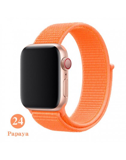 Opaska na Apple Watch seria 3/2/1 38MM 42MM Nylon miękki oddychający pasek zamienny Sport pętla na iwatch seria 4 5 40MM 44MM