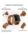 Pasek ze skóry bydlęcej do zegarka Apple 5 pasek 44mm iwatch seria 4 3 2 1 akcesoria do zegarków 42mm pętla 38mm zamienny pasek 