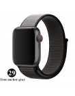 Opaska na Apple Watch seria 3/2/1 38MM 42MM Nylon miękki oddychający pasek zamienny Sport pętla na iwatch seria 4 5 40MM 44MM