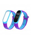 Sport mi Band 3 4 pasek pasek na rękę dla Xiao mi mi band 4 3 sportowa silikonowa bransoletka dla mi band 4 3 band3 inteligentna