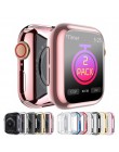 Etui z tpu na apple watch 5 4 3 2 1 etui 44mm/40mm iWatch 42mm/38mm miękka folia na ekran zderzak apple watch akcesoria