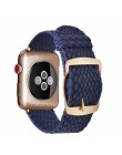 Moda pasek do pętli Nylon bransoletka na rękę zegarek akcesoria do pasek do apple watch 1/2/3 42mm 44mm na pasek do iwatch 4/5 3