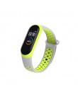 Sport mi Band 3 4 pasek pasek na rękę dla Xiao mi mi band 4 3 sportowa silikonowa bransoletka dla mi band 4 3 band3 inteligentna