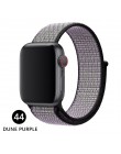 Opaska na Apple Watch seria 3/2/1 38MM 42MM Nylon miękki oddychający pasek zamienny Sport pętla na iwatch seria 4 5 40MM 44MM