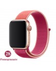 Opaska na Apple Watch seria 3/2/1 38MM 42MM Nylon miękki oddychający pasek zamienny Sport pętla na iwatch seria 4 5 40MM 44MM