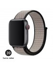 Opaska na Apple Watch seria 3/2/1 38MM 42MM Nylon miękki oddychający pasek zamienny Sport pętla na iwatch seria 4 5 40MM 44MM