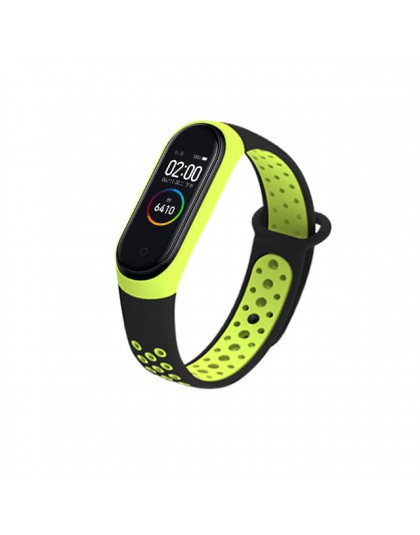 Sport mi Band 3 4 pasek pasek na rękę dla Xiao mi mi band 4 3 sportowa silikonowa bransoletka dla mi band 4 3 band3 inteligentna