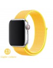 Opaska na Apple Watch seria 3/2/1 38MM 42MM Nylon miękki oddychający pasek zamienny Sport pętla na iwatch seria 4 5 40MM 44MM