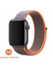 Opaska na Apple Watch seria 3/2/1 38MM 42MM Nylon miękki oddychający pasek zamienny Sport pętla na iwatch seria 4 5 40MM 44MM