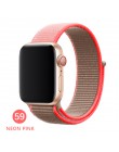 Opaska na Apple Watch seria 3/2/1 38MM 42MM Nylon miękki oddychający pasek zamienny Sport pętla na iwatch seria 4 5 40MM 44MM