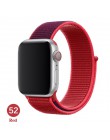 Opaska na Apple Watch seria 3/2/1 38MM 42MM Nylon miękki oddychający pasek zamienny Sport pętla na iwatch seria 4 5 40MM 44MM