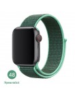 Opaska na Apple Watch seria 3/2/1 38MM 42MM Nylon miękki oddychający pasek zamienny Sport pętla na iwatch seria 4 5 40MM 44MM