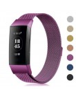 Ze stali nierdzewnej magnetyczne milanese loop pasek dla Fitbit Charge 2 bransoletka zamienna pasek dla Fitbit Charge 3 intelige