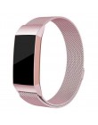 Ze stali nierdzewnej magnetyczne milanese loop pasek dla Fitbit Charge 2 bransoletka zamienna pasek dla Fitbit Charge 3 intelige