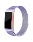 Ze stali nierdzewnej magnetyczne milanese loop pasek dla Fitbit Charge 2 bransoletka zamienna pasek dla Fitbit Charge 3 intelige