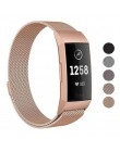 Ze stali nierdzewnej magnetyczne milanese loop pasek dla Fitbit Charge 2 bransoletka zamienna pasek dla Fitbit Charge 3 intelige