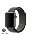 Opaska na Apple Watch seria 3/2/1 38MM 42MM Nylon miękki oddychający pasek zamienny Sport pętla na iwatch seria 4 5 40MM 44MM