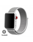 Opaska na Apple Watch seria 3/2/1 38MM 42MM Nylon miękki oddychający pasek zamienny Sport pętla na iwatch seria 4 5 40MM 44MM