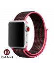 Opaska na Apple Watch seria 3/2/1 38MM 42MM Nylon miękki oddychający pasek zamienny Sport pętla na iwatch seria 4 5 40MM 44MM