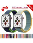 Nylon sport loop pasek na pasek do Apple Watch 42mm 44mm 40mm 38mm iWatch 5/4/3/2/1 bransoletka na rękę akcesoria do zegarków