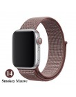 Opaska na Apple Watch seria 3/2/1 38MM 42MM Nylon miękki oddychający pasek zamienny Sport pętla na iwatch seria 4 5 40MM 44MM