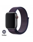 Opaska na Apple Watch seria 3/2/1 38MM 42MM Nylon miękki oddychający pasek zamienny Sport pętla na iwatch seria 4 5 40MM 44MM