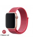 Opaska na Apple Watch seria 3/2/1 38MM 42MM Nylon miękki oddychający pasek zamienny Sport pętla na iwatch seria 4 5 40MM 44MM